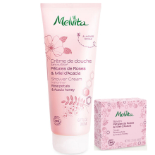 Органическая свежесть  Розы и Акации (Гель для душа Мед розы и Акации 200мл,  Мыло Роза и Акация 100г)
